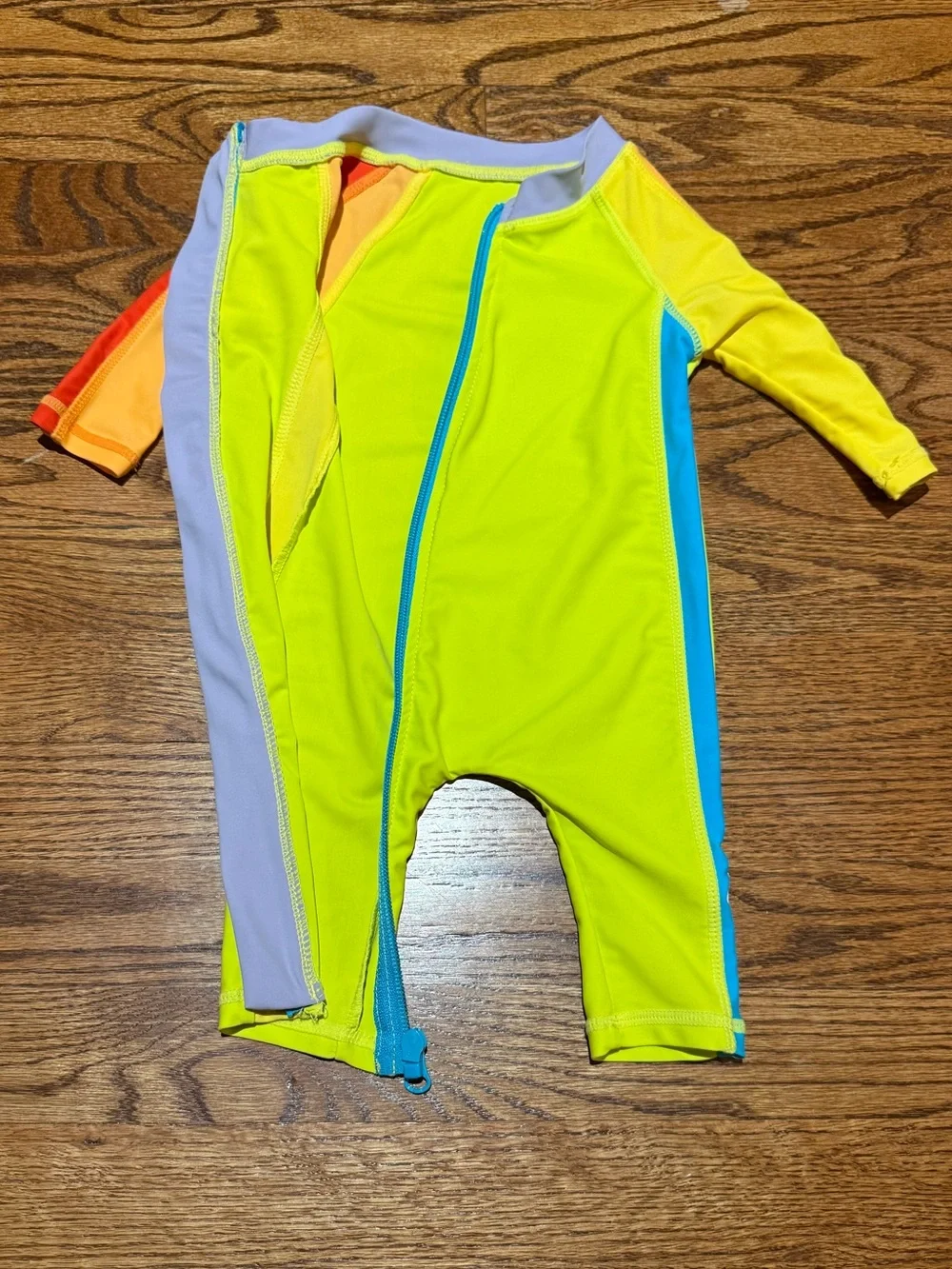 Swimzip Sunsuit Long Sleeve Rashguard Swimsuit in Neon Colors 0-6 Months